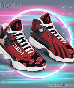 anime shoes naruto akatsuki uchiha itachi air jordan 13 sneakers 47 dtFeG