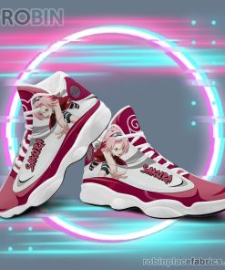 Anime Shoes Naruto Haruno Sakura Air Jordan 13 Sneakers