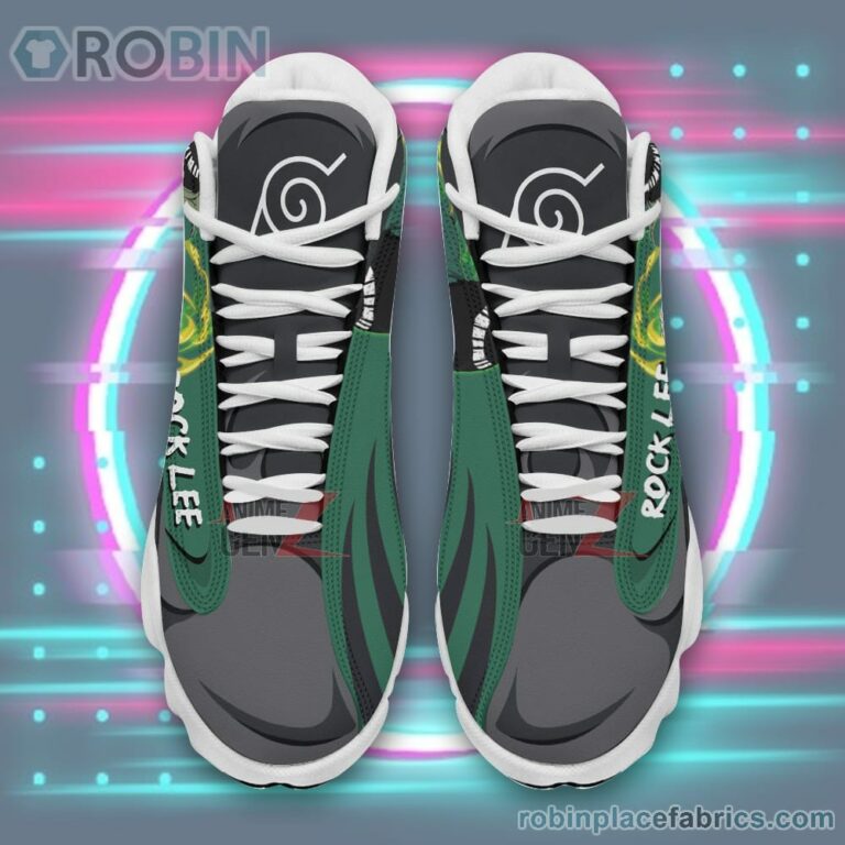 Anime Shoes Naruto Rock Lee Air Jordan 13 Sneakers