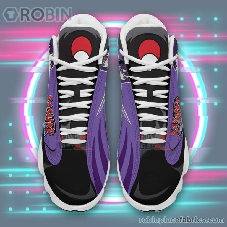 Anime Shoes Naruto Uchiha Sasuke Air Jordan 13 Sneakers