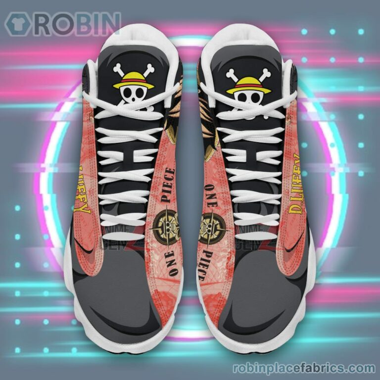 Anime Shoes One Piece Luffy Air Jordan 13 Sneakers