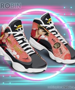 Anime Shoes One Piece Luffy Air Jordan 13 Sneakers