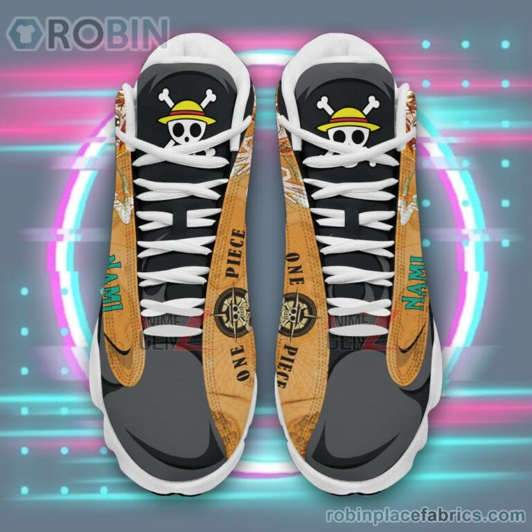 Anime Shoes One Piece Nami Air Jordan 13 Sneakers