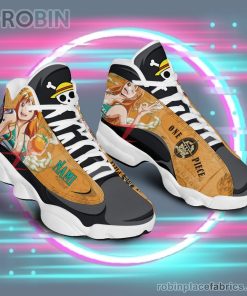 Anime Shoes One Piece Nami Air Jordan 13 Sneakers