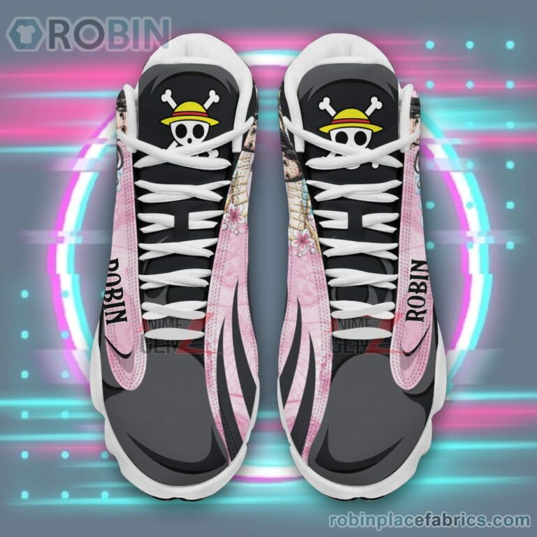 Anime Shoes One Piece Nico Robin Air Jordan 13 Sneakers Custom Animes Shoes
