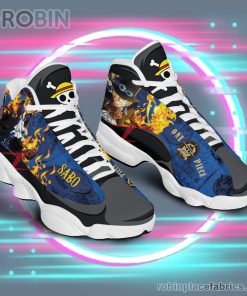 Anime Shoes One Piece Sabo Air Jordan 13 Sneakers