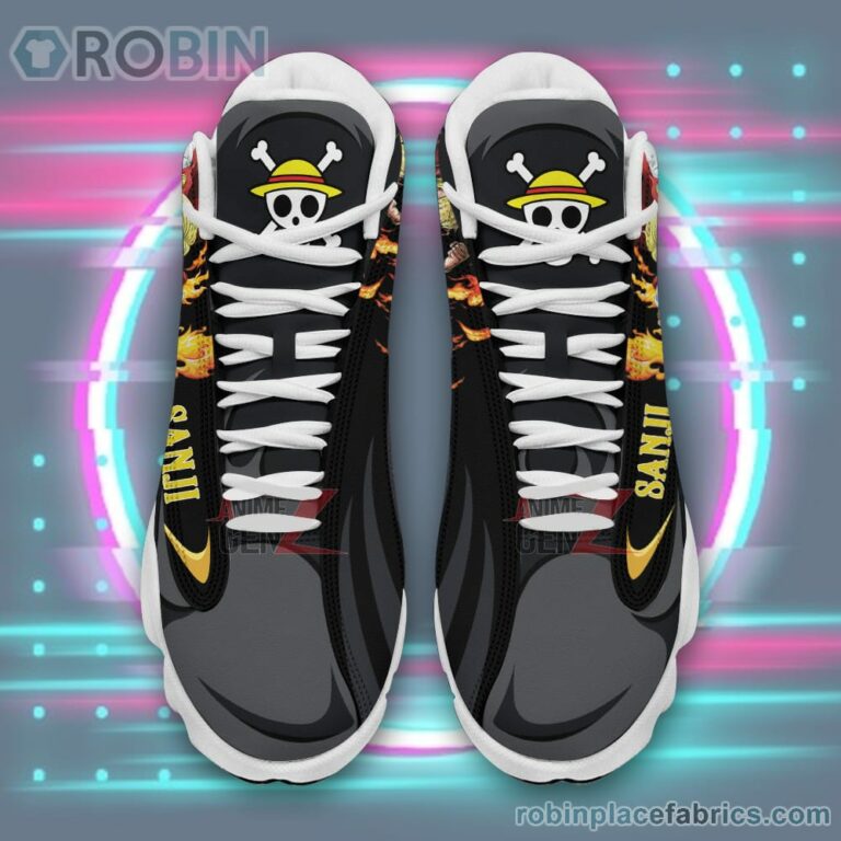 Anime Shoes One Piece Sanji Air Jordan 13 Sneakers