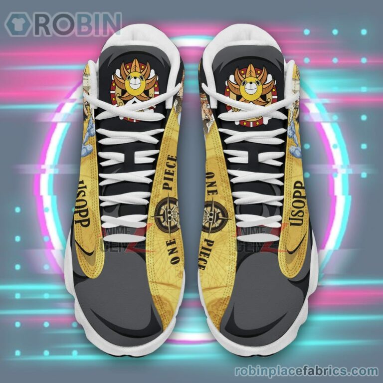 Anime Shoes One Piece Usopp Air Jordan 13 Sneakers