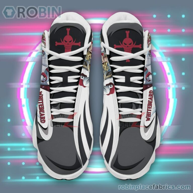 Anime Shoes One Piece Whitebeard Air Jordan 13 Sneakers