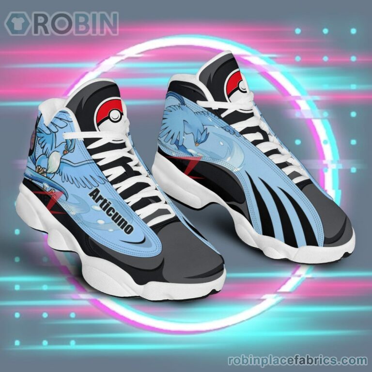 Anime Shoes Pokemon Articuno Air Jordan 13 Sneakers