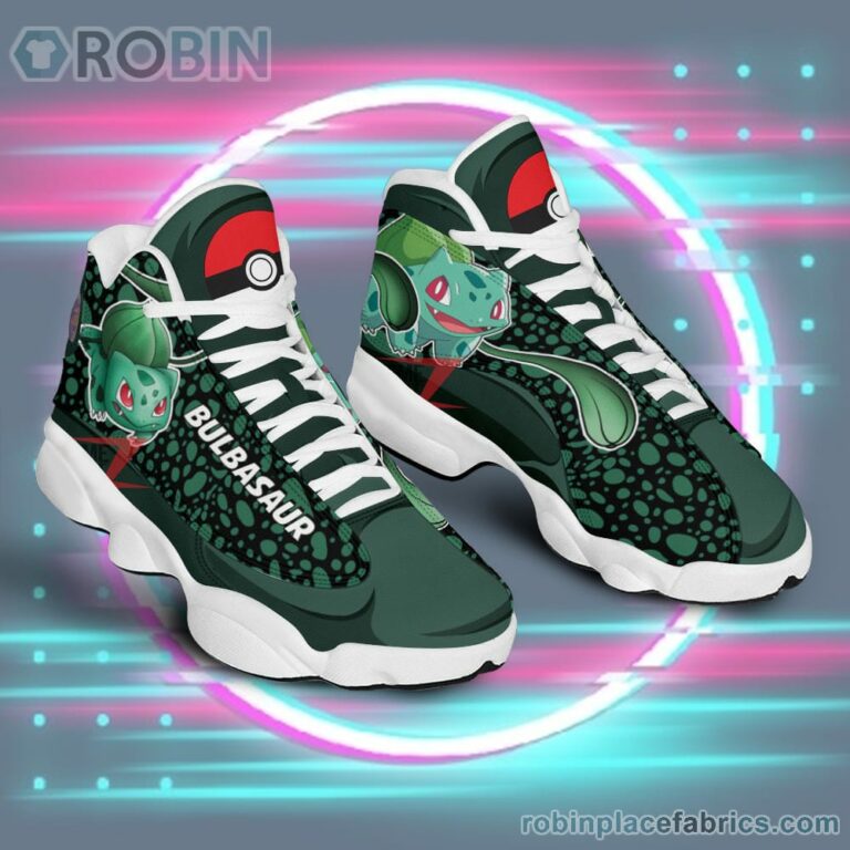 Anime Shoes Pokemon Bulbasaur Air Jordan 13 Sneakers