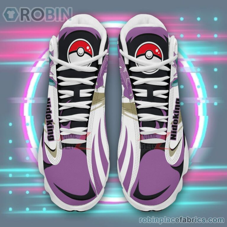 Anime Shoes Pokemon Nidoking Air Jordan 13 Sneakers