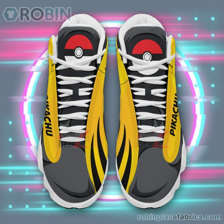 Anime Shoes Pokemon Pikachu Air Jordan 13 Sneakers