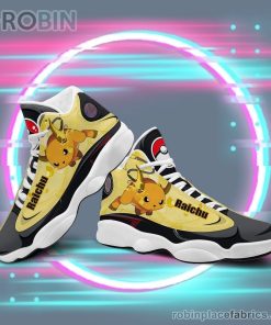 Anime Shoes Pokemon Raichu Air Jordan 13 Sneakers