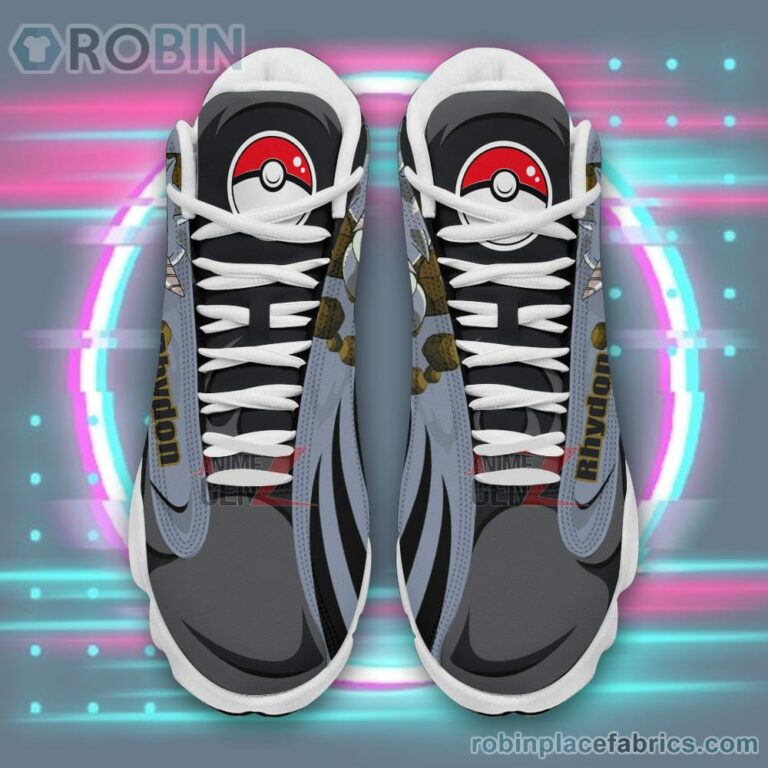 Anime Shoes Pokemon Rhydon Air Jordan 13 Sneakers
