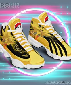 Anime Shoes Pokemon Zapdos Air Jordan 13 Sneakers