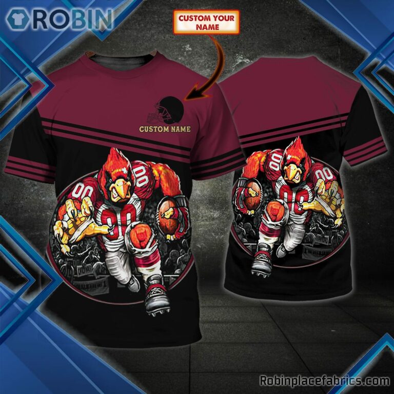 Arizona Cardinals Custom Shirt – Custom Name Running 3D T Shirt