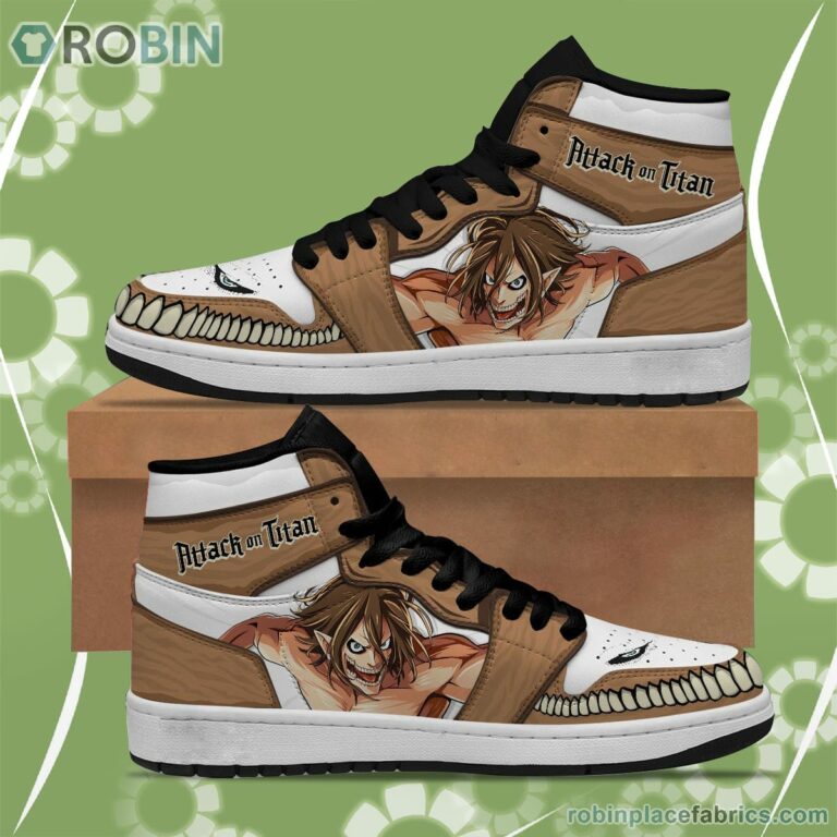 Attack On Titan JD Sneakers Eren Titan Custom Anime Shoes