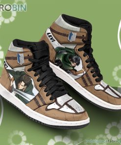 Attack On Titan JD Sneakers Levi Ackerman Custom Anime Shoes Attack On Titan JD Sneakers Levi Ackerman Custom Anime Shoes