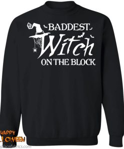 Baddest Witch On The Block Halloween Shirt