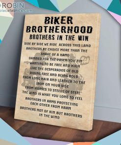 Biker Brotherhood Brothers In The Win Matte Wall Art (Canvas And Poster)