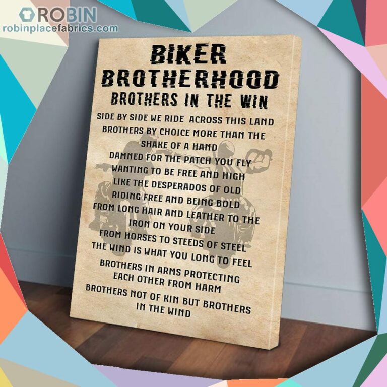 Biker Brotherhood Brothers In The Win Matte Wall Art (Canvas And Poster)
