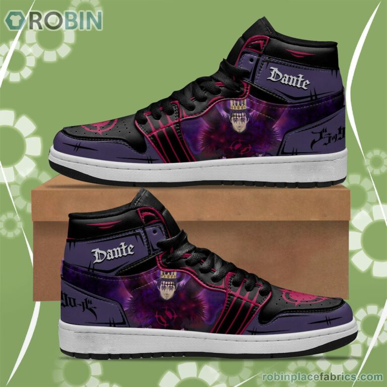 Black Clover Dante Zogratis JD Sneakers Custom Anime Shoes