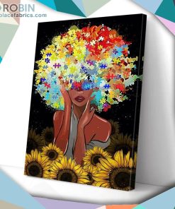 Black Girl Autism Matte Wall Art (Canvas And Poster)
