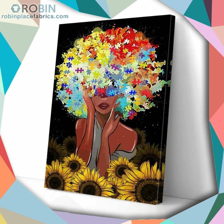 Black Girl Autism Matte Wall Art (Canvas And Poster)