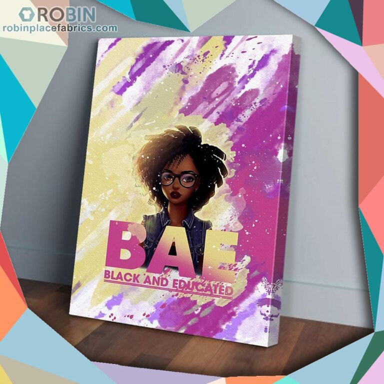 Black Girl Black And Educated Matte Wall Art (Canvas And Poster)