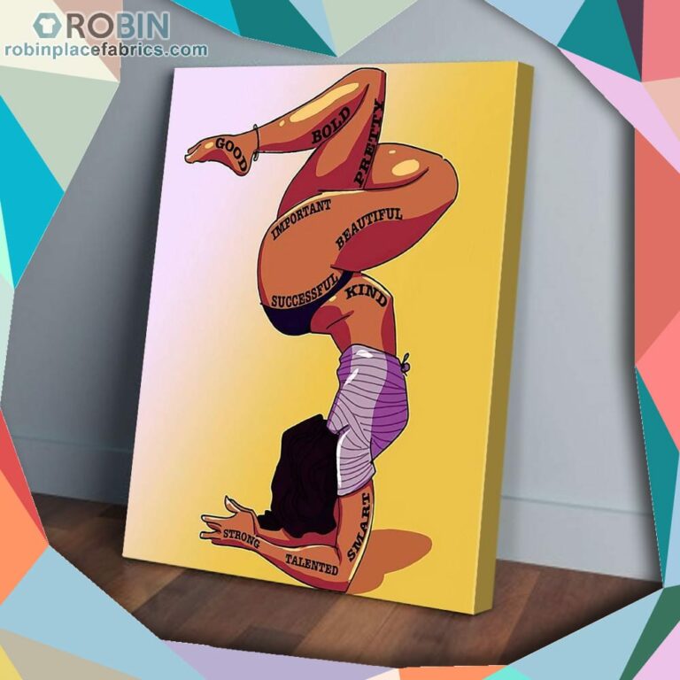 Black Girl Handstand Matte Wall Art (Canvas And Poster)