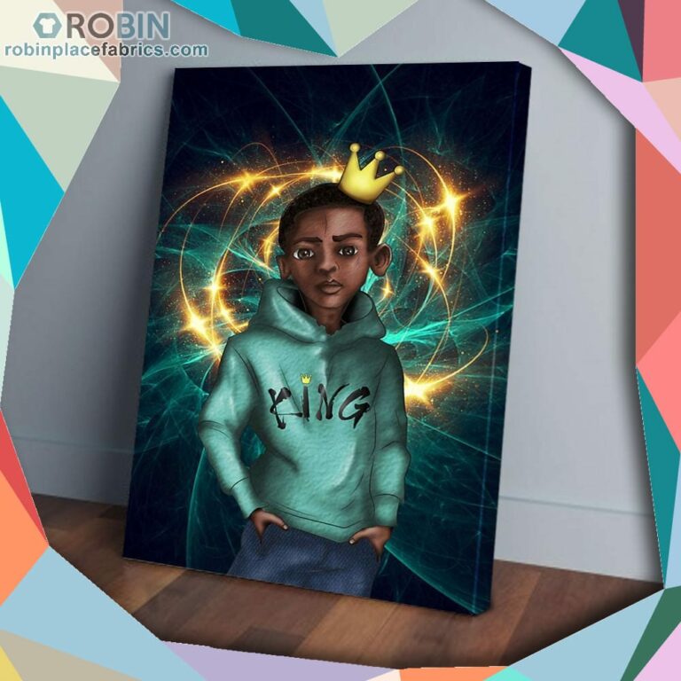 Black King Boy Matte Wall Art (Canvas And Poster)