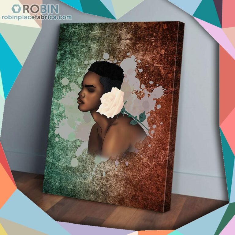 Black Men And The White Rose Matte Wall Art (Canvas And Poster)