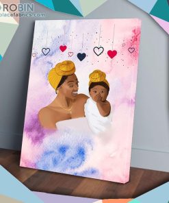 Black Mom And Baby Matte Wall Art (Canvas And Poster) Black Mom And Baby Matte Wall Art (Canvas And Poster)