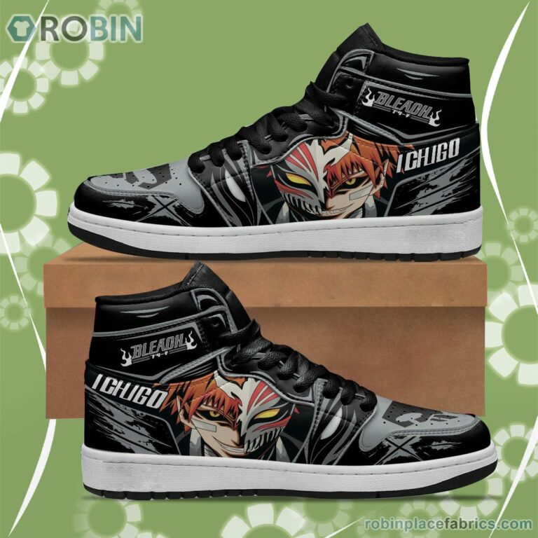 Bleach JD Sneakers Kurosaki Ichigo Holow Mask Custom Anime Shoes