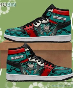BNHA Midoriya Izuku JD Sneakers Custom Anime My Hero Academia Shoes BNHA Midoriya Izuku JD Sneakers Custom Anime My Hero Academia Shoes