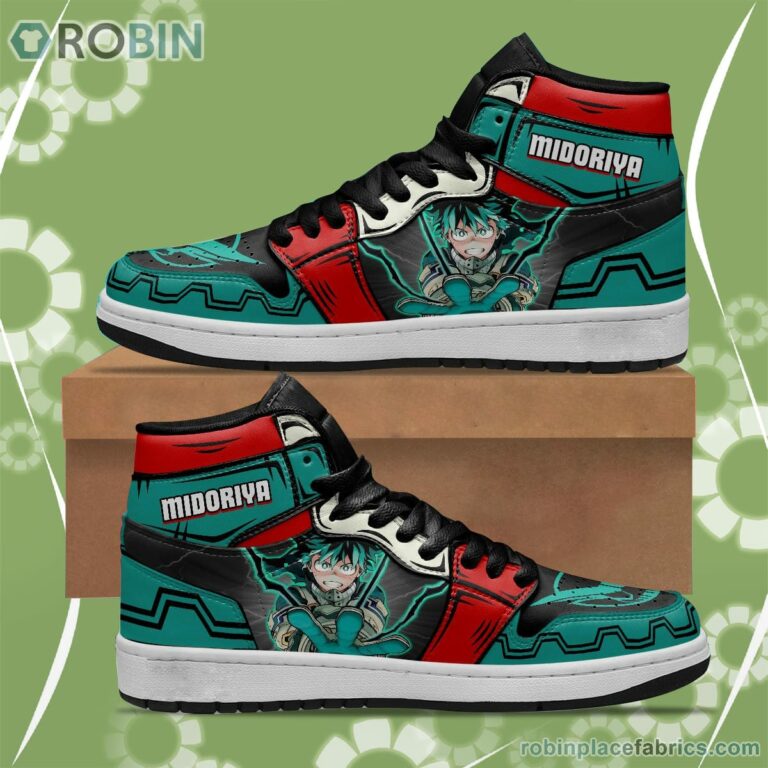 BNHA Midoriya Izuku JD Sneakers Custom Anime My Hero Academia Shoes