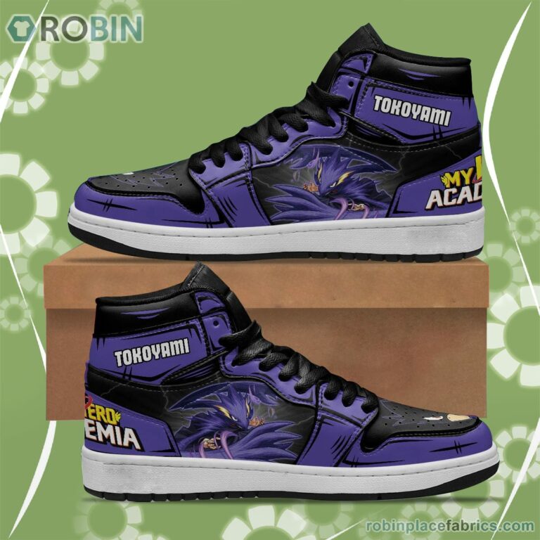 BNHA Tokoyami Fumikage JD Sneakers Custom Anime My Hero Academia Shoes