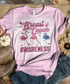 breast cancer awareness american flamingo bleached t shirt pink ribbon bleached shirt 1 T3yB9