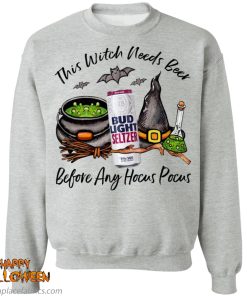 Bud Light Seltzer Black Cherry Can This Witch Needs Beer Before Any Hocus Pocus Shirt