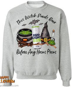 Bud Light Seltzer Lime Can This Witch Needs Beer Before Any Hocus Pocus Shirt