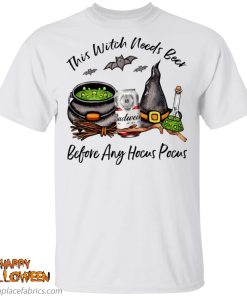 budweiser can this witch needs beer before any hocus pocus t shirt hlVLi