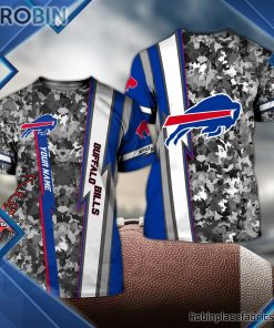 Buffalo Bills Shirts – Personalized B.Bills Football Team Camo 3D All Over Print T-Shirt