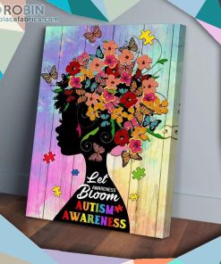 Butterfly Austism Awareness Matte Wall Art (Canvas And Poster)