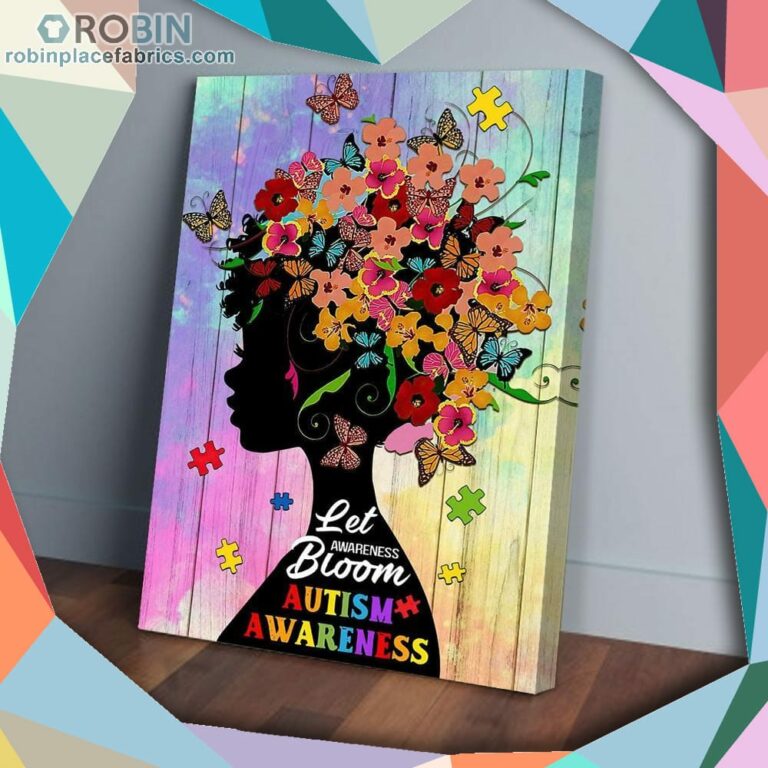 Butterfly Austism Awareness Matte Wall Art (Canvas And Poster)