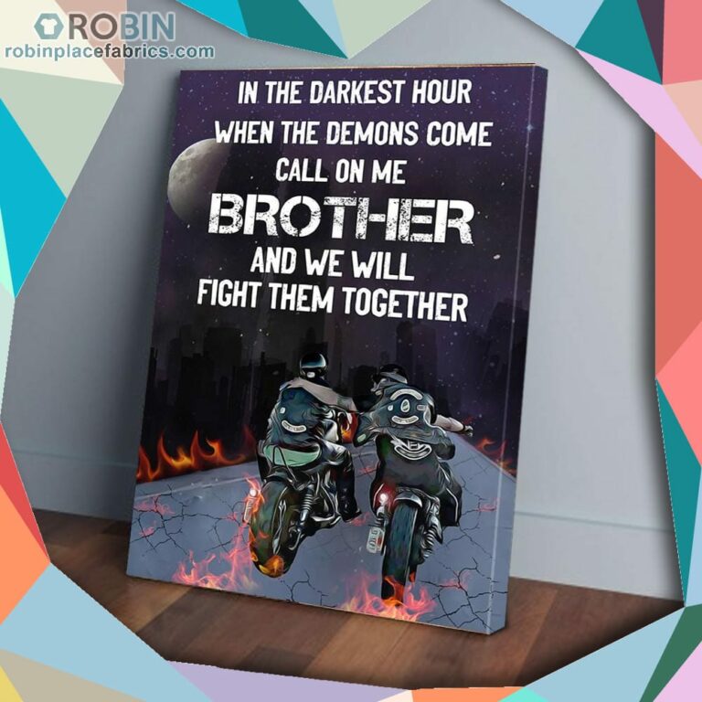 Call On Me Brother Rider Fight Them Together Matte Wall Art (Canvas And Poster)