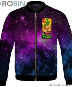 Calming Potent Alien Kush Hybrid Marijuana Bomber Jacket