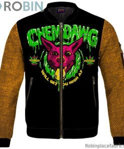 Chemdawg Strain Sativa Hybrid Indica Potent Marijuana Bomber Jacket