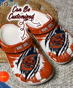 Chicago Bears Crocs – Personalized C.Bears Football Ripped Claw Clog Shoes