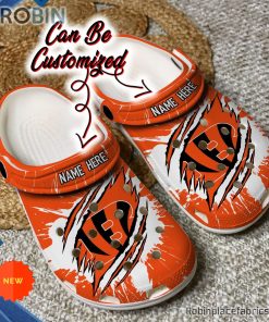 Cincinnati Bengals Crocs – Personalized C.Bengals Football Ripped Claw Clog Shoes